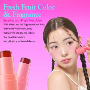 Elensilia Plush Water Jelly Lip & Cheek Tint Peach Attack Trendy 10g Barra Hidratante - Product Image 6