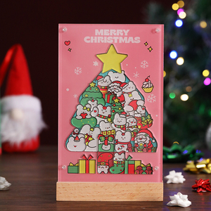 Vente en gros d'usine OEM de haute qualité <span class=keywords><strong>Puzzles</strong></span> acryliques personnalisés avec impression UV <span class=keywords><strong>Puzzles</strong></span> 3D pour cadeau commémoratif - Product Image 2