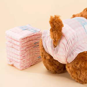 Chine vente en gros de couches jetables écologiques pour chien <span class=keywords><strong>chat</strong></span> qualité absorbante propre et douce formation incontinence rose couches pour animaux de compagnie - Product Image 2