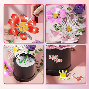 Kit de Manualidades Botánicas de Metal 3D EPT, Construye <span class=keywords><strong>tu</strong></span> Propia Flor con Tuercas <span class=keywords><strong>y</strong></span> Pernos, Modelo de Exhibición STEM para Ensamblar, Edades 8+ - Product Image 3