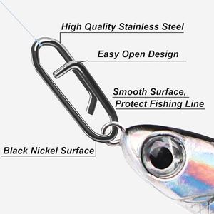 200 Clips de Pesca de Alta Resistencia - Conectores Rápidos de Polipropileno para Señuelos Crankbait y Popper - Herramientas de Pesca - Product Image 2