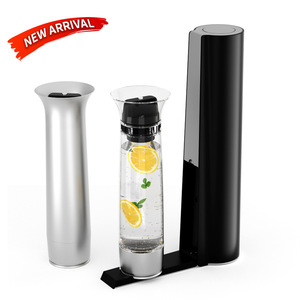 Soda <b>Water</b> Maker 1L Stainless Steel Electric Sparkling <b>Water</b> Machine Easy Cleaning Black - Product Image 2