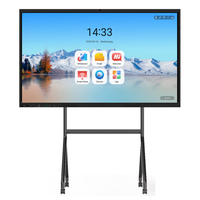 Новая интерактивная доска Google EDLA Certified 75 дюймов 4K с функцией ИИ и поддержкой 20-40 сенсорных точек