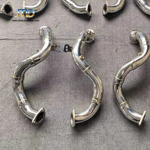 Tubo de bajada de escape pulido de acero inoxidable JTLD para tubos de escape <span class=keywords><strong>Aston</strong></span> <span class=keywords><strong>Martin</strong></span> Vantage V8 4,0 2020 - Product Image 6