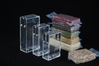 Sac d'emballage sous vide transparent en brique de riz robuste de 5kg gousset en plastique épaissi 1kg pochette sous vide en brique de riz pour haricot de riz