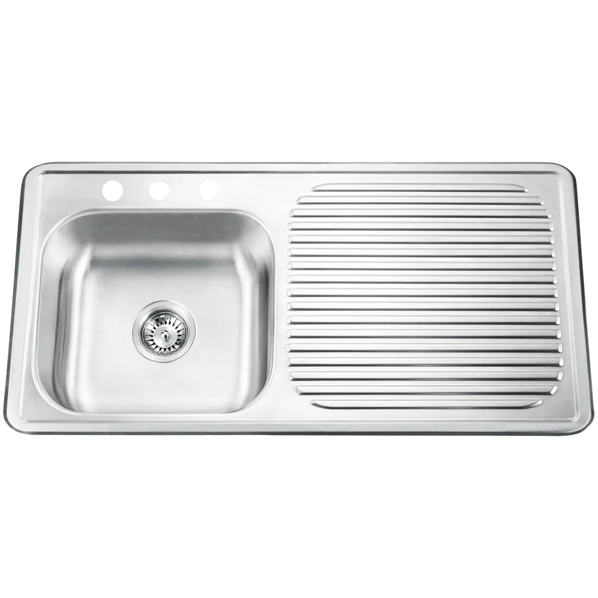 Cupc giấy chứng nhận 304 thép không gỉ bồn rửa nhà bếp với drainboard