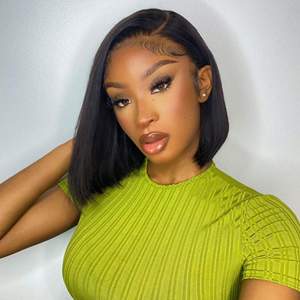 Perruque Bob Courte Droite en Cheveux Humains du Vietnam, Vente Directe Usine, Noir Naturel, Cheveux Doux et Lisses Sans Nœuds pour Acheteurs en Gros - Product Image 2