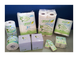 Papel higiénico de 2 capas, 300 hojas, 4 rollos, 12 rollos, embalaje de caña de azúcar - Product Image 3