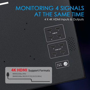 Moniteur de <span class=keywords><strong>production</strong></span> sur le terrain ATEM156-CO SEETEC, corps en aluminium léger, HDMI 4 voies, pour prise de vue en plein air, bienvenue OEM - Product Image 3