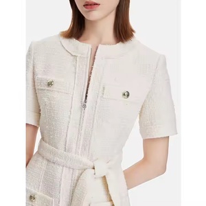 Vestido de Punto con Volantes, Elegante y Sexy, con Pedrería, Mini Vestido de Mujer, Moda Verano 2025 - Product Image 5