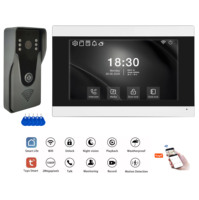 Videoportero Inteligente Económico con Tuya, Pantalla Táctil de 2M 1080P, Conexión WiFi de 2 Cables, Protocolo IP, Intercomunicador, Grabación y Detección