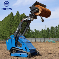 Rippa 25HP Kompakt lader Mini Ketten lader Crawler Hydraulic 1 Tonne 1,2 Tonnen Small Track Kompakt lader zum Verkauf