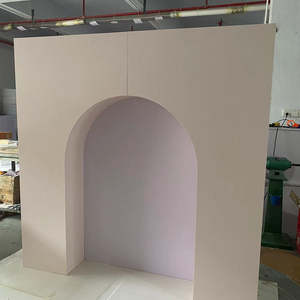 Fondo de pared floral acrílico moderno Fondo de fiesta 3D Fondo de evento floral de despedida de soltera - Product Image 5