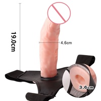 Dildo Vibrador Simulado para Parejas Masculinas, Pene Hueco, Dildo Gay y Lésbico para Usar con Pantalones