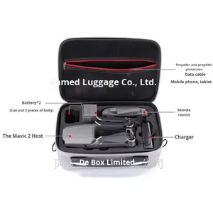 Sac de batterie pour drone, modèle SJ-EVA03, gris/noir, résistant aux chocs et à l'eau, conçu en usine, marque OEM, origine Shenzhen, pour <span class=keywords><strong>Mavic</strong></span> <span class=keywords><strong>Pro</strong></span> - Product Image 5