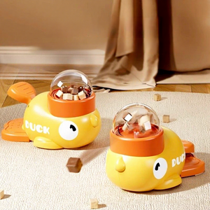 Distributore di Cibo a Forma di Paperella Gialla per Cani e Gatti, Giocattolo Interattivo Automatico per l'Addestramento e l'Alimentazione degli Animali Domestici - Product Image 2