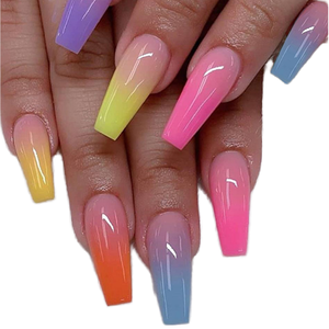 24 Uds gradiente blanco Simple Ballet <span class=keywords><strong>uñas</strong></span> postizas <span class=keywords><strong>cortas</strong></span> cuadradas Nail Art cubierta completa puntas de <span class=keywords><strong>manicura</strong></span> <span class=keywords><strong>para</strong></span> dedos diseño de prensa - Product Image 1