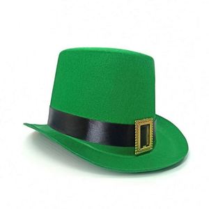 Sombrero de Papel Verde con Forma de Trébol para el Día de San Patricio, Festival Irlandés, Carnaval, Trébol de Tres Hojas 2024 - Product Image 1