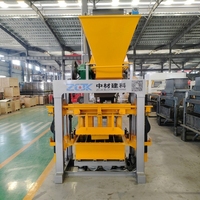 Machine à fabriquer des blocs de petite taille pour la production de briques à partir de ciment, modèle ZCJK QTJ4-40A PLC semi-automatique