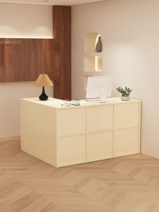 Mostrador de Recepción de Madera Sólida Ajustable para Tienda de Ropa Femenina, Peluquería, Yoga, Servicios de Belleza, Esquina de Caja - Product Image 3