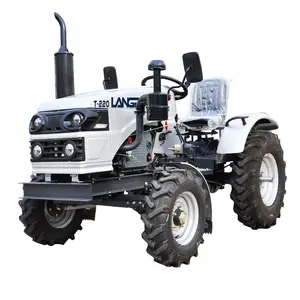 Novo design venda quente Mini Trator 12hp 15hp 18hp 20hp 22hp 25hp mini trator potência rebento trator de quatro rodas com cultivador