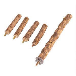 Papageien Kakateel Liebesvogel Naturholz-Vogelpersche Stehende hängende mehrzweckige Persche für Papageien - Product Image 3