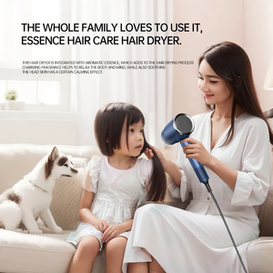 Nuevo estilo, venta al por mayor, control de temperatura, potente 2400W, logotipo personalizado, pantalla LCD profesional, de CA Motor, Máquina secadora de pelo - Product Image 6