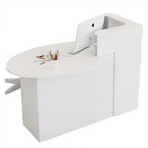 Mostrador de Caja Registradora Moderno y Duradero con Luz LED, Fabricado en MDF, para Uso en Hoteles, Gimnasios, Hospitales, Supermercados y Recepciones - Product Image 4