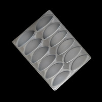 Emballage alimentaire jetable blister PP 12 grilles conception personnalisée boîte en plastique jetable pour nouilles congelées boulettes plateau de boulette PP