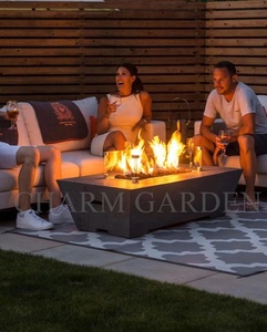 In magazzino e pronto per la spedizione low MOQ concrete firepit propano 52 ''rettangolo fire pit gas outdoor Fire <span class=keywords><strong>stufa</strong></span> - Product Image 2
