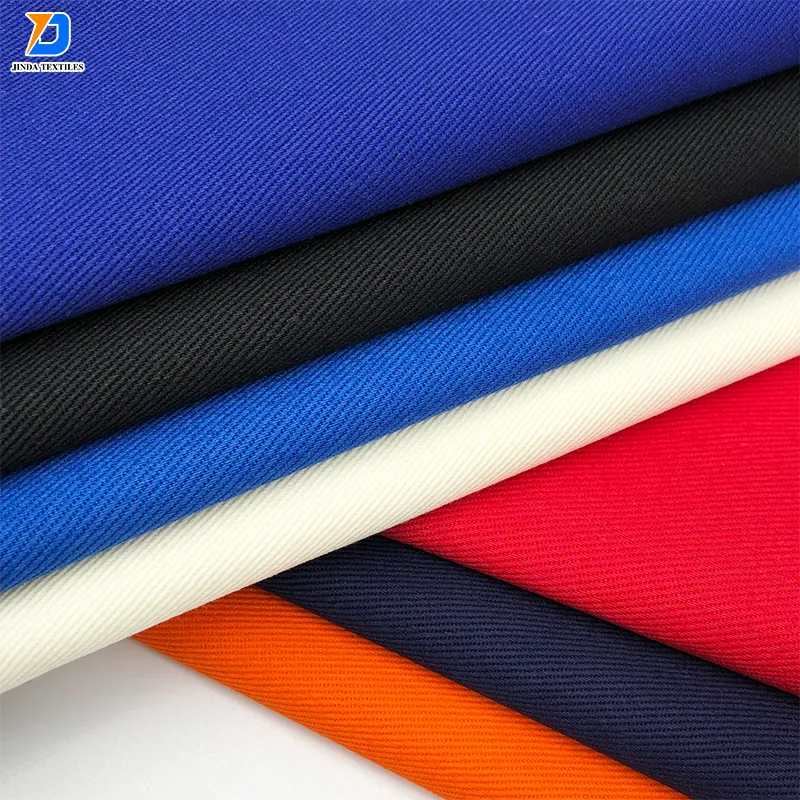 Jinda CVC gefärbte solide Farben Polyester Baumwolle gefärbte Baumwolle/Polyester 60/40 einheitlich 210-220 gsm 170 cm breite Stoff