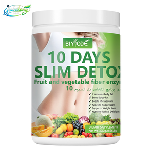 Su misura 10 giorni Slim Detox Shake integratore a base di erbe ad alto contenuto di Fiber soppressore dell'appetito per bruciare i grassi supporto per il metabolismo OEM ODM - Product Image 1