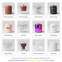 Flacons de parfum ronds en verre transparent de luxe 30 ml, 50 ml, 100 ml, flacons de parfum roses uniques avec boîte