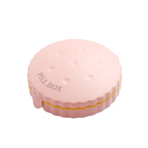 Wholesale Medibox Custom Logo 7-Day Round Pill Organizer PP <b>Material</b> Medicine Tablet <b>Box</b> with Insect - Product Image 3