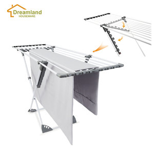 <span class=keywords><strong>Séchoir</strong></span> <span class=keywords><strong>à</strong></span> <span class=keywords><strong>linge</strong></span> extensible en métal / <span class=keywords><strong>Séchoir</strong></span> <span class=keywords><strong>à</strong></span> <span class=keywords><strong>linge</strong></span> pliable avec <span class=keywords><strong>roulettes</strong></span> pour intérieur/extérieur - Product Image 1