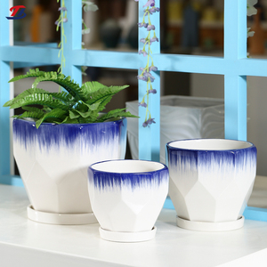 Macetas <span class=keywords><strong>de</strong></span> Cerámica Redondas Brillantes para Plantas, Artículos para el Hogar, Macetas Pequeñas y Económicas al por Mayor OEM - Product Image 1