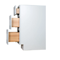 CBMMART Armoire de cuisine en bois de conception 72 heures contreplaqué aggloméré MDF Armoire de cuisine îlot Armoire de rangement Appartement Cuisine