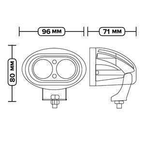 <span class=keywords><strong>ZENYO</strong></span> 4 "20W 10V-80V Luz Led de punto azul y punto rojo de alta calidad para carretilla elevadora Tractor - Product Image 6