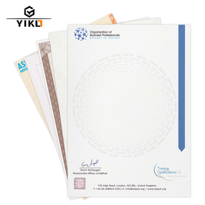 Yiko Tùy Chỉnh In An Ninh Giấy Tiêu đề Giấy Tạo Số Bằng Tốt Nghiệp Giấy A4 Kích Thước Kinh Doanh Giấy Chứng Nhận Giấy Tiêu đề Giấy In - Product Image 1