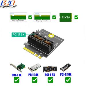 Kartu Adaptor Konverter Antarmuka PCIe PCI-E 1X ke NGFF <span class=keywords><strong>M</strong></span>.2 Key A+E dengan Kabel Daya SATA 15PIN Tersedia - Product Image 4
