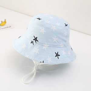 2025 niños pequeños 48 y 52 lunares estrella de mar cereza amor estampado <span class=keywords><strong>rosa</strong></span> amarillo azul infantil bebé verano <span class=keywords><strong>pescador</strong></span> cubo gorra sombrero - Product Image 2