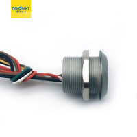 Système de contrôle d'accès de porte avec lecteur de carte RFID IC/ID intelligent mini étanche WG26/34 avec indicateur LED