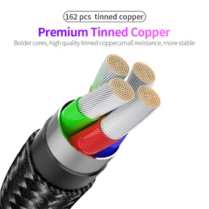 <span class=keywords><strong>1</strong></span>,2 M indicador LED transmisión de alta velocidad USB 2,0 2.4A rápido de Carga giratoria 180 codo Teléfono <span class=keywords><strong>Cable</strong></span> para el juego - Product Image 3