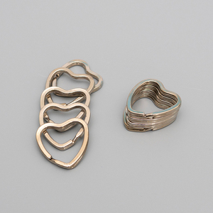 PD050-054 bán buôn Fancy sao hình bầu dục hình trái tim chia vòng chìa khóa tùy chỉnh khác nhau hình dạng bất thường phim hoạt hình kim loại phẳng Móc chìa khóa - Product Image 6