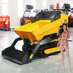 TL12V2 Compact <b>Track</b> Loader Mini Backhoe Loader With Camc Engine and Hydraulic Cylinder Crawler <b>Dumper</b> - Product Image 3