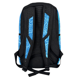 Himmelblauer Doodles Waves Rucksack, robuste Büchertasche aus 600D-Polyester, Laptoptasche für Teenager, College, Schule, Reisen, Alltagsrucksack - Product Image 4