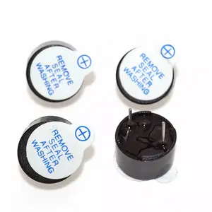 Yüksek kalite 5V aktif buzzer 12X9.5mm mini fiş hoparlör aktif piezoelektrik buzzer manyetik uzun sürekli bip alarmı