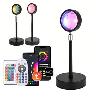 Luz de Atmósfera RGB-TUYA Graffiti con Control Remoto, Luz de Atardecer para Dormitorio, Luz Nocturna - Product Image 2