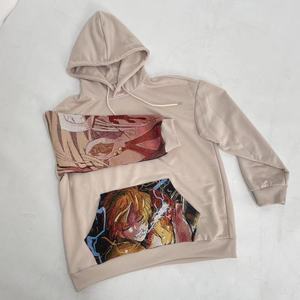 Tùy chỉnh tấm thảm dệt Anime chắp vá hoodie cộng với kích thước phim hoạt hình Áo len quần áo tấm thảm quần áo ném chăn Áo sơ mi hip hop. - Product Image 6