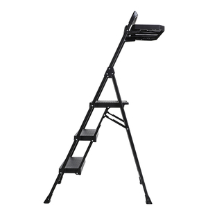 Cambodia Factory ANSI EN14183 3 Steps With Tray Compact <strong>Ladder</strong> Folding <strong>Multi</strong>-<strong>use</strong> Steel <strong>Ladder</strong> Folding Steel <strong>Ladder</strong> Stool - Product Image 3